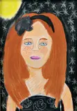 Černáková Romanka, Portrét, 2010, pastel na papieri