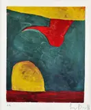 Serge Poliakoff, Nefiguratívna kompozícia, 1965, serigrafia na papieri