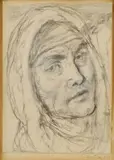 Aurel Kajlich, Hlava, 1963, ceruza na papieri