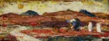 Jeseň pod Ostražicou by Mária Medvecká, 1965, olej na plátne, sold Dec 2010
