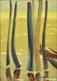 Ladislav Záborský, Lesná tôňa, 1979, tempera na kartóne