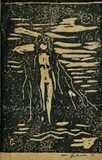 Mikuláš Galanda, Akt, 1936, drevoryt na papieri
