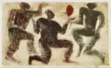 Eduard Ovčáček, Tanec, 1961, monotypia na papieri