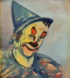 Ernest Špitz, Klaun, okolo 1958-60, tempera na kartóne