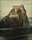 Bohuslav Dvořák, Oravský hrad, okolo 1920, olej na plátne