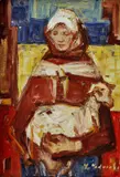 Miláčik II. by Mária Medvecká, okolo 1974, olej na plátne, sold Oct 2010