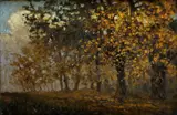 Jesenné stromy by Eugen Szepesi-Kuszka, okolo 1910, olej na plátne, sold Oct 2010