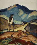 Bača by Martin Benka, okolo 1935 - 38, olej na kartóne, sold Oct 2010