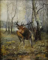 Eugen Suchoň, Jeleň, okolo 1930, olej na plátne