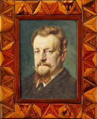 Nicolas Ion Grigorescu, Portrét bulharského cára Ferdinanda Cobourga, okolo 1900, akvarel na papieri