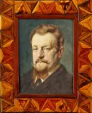 Nicolas Ion Grigorescu, Portrét bulharského cára Ferdinanda Cobourga, okolo 1900, akvarel na papieri
