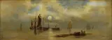 M. E. Barken, Sivé ráno I., 1899, olej na plátne