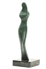 Postava by Alexander Archipenko, neskoršia edícia, bronz, mramorový podstavec, sold Oct 2010