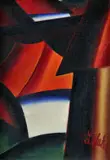 Strechy z Mičinej by Milan Laluha, okolo 1968-70, olej na plátne, sold Oct 2010