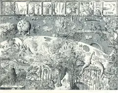 Peter Kľúčik, Mytológia, 1984, lept na papieri