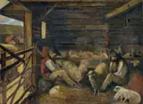 Jaroslav Augusta, Valasi, okolo 1920, olej na plátne