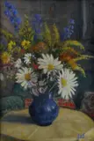 Váza s kvetmi na stole by Duchajová-švehlová Želmíra, okolo 1920, pastel na papieri, sold Jun 2010