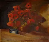 Július Ludwig Balogh, Kytica kvetov, okolo 1940, olej na lepenke