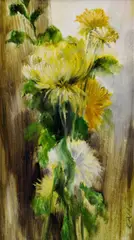 Jaroslav Knil, Kytica, okolo 1970, olej na sololite