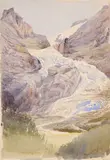 Predjarie v Alpách by Ladislav Mednyánszky, okolo 1885, akvarel na papieri, sold Jun 2010