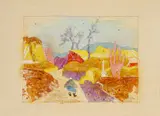 Ľudovít Fulla, Cesta v Moravanoch, 1969, akvarel na papieri