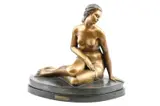 Július Bártfay, Akt - Sediace dievča, 1936 - 37, bronz