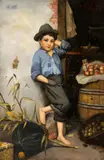 Giulio del Torre, Malý predavač ovocia, okolo 1890, olej na plátne