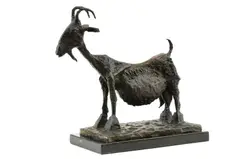Koza by Pablo Picasso, neskoršia edícia), bronz, sold Jun 2010