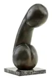 Constantin Brancusi, Torzo, neskoršia edícia, patinovaná zliatina, mramorový podstavec