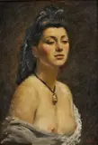 Karel Skála, Ješitnosť, 1942, olej na kartóne