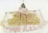 Džuppová Jarmila, Košatý luster, 2010, olej, pero, anilínové farby, latex na sololite