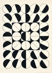 Kompozícia by Milan Dobeš, 1967, serigrafia na papieri, sold May 2010