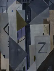 Július Koller, Činžáky, 1965, olej na plátne