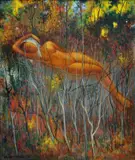 Imro Weiner-Kráľ, Zlatá jeseň, 1957, olej na plátne