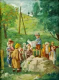 Imro Weiner-Kráľ, Malý hlásnik, okolo 1955, olej na plátne