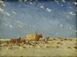 József Csillag, Žatva, okolo 1930, olej na plátne