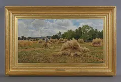 John Clayton Adams, Harvest Time, 1886, oil on canvas