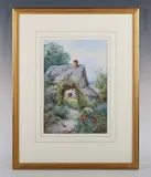 Theresa Stannard, Country cottages, a pair, watercolour