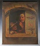 Johannes Helder, Mother and son at a window, 1895, oil on canvas