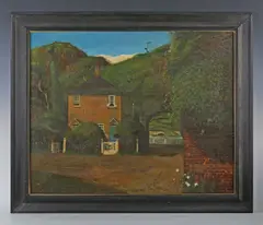 John Shelley, The Cottage, 1969, oil on board