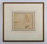 David Wilkie, Study of a man, pencil and wash