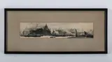 William Lionel Wyllie, The Thames at St Paul’s, pen, ink and wash