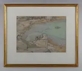 Lamorna Birch, St Ives, watercolour over pencil