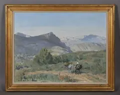 Norman Hepple, Sierra de Aitana, Alicante, Spain, 1972, oil on canvas