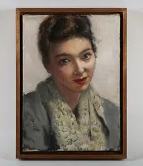 Anthony Devas, Aero Girl, oil on canvas