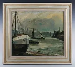 Ronald Ossory Dunlop, Isle of Dogs, oil on canvas