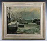 Ronald Ossory Dunlop, Isle of Dogs, oil on canvas