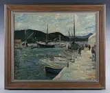 Ronald Ossory Dunlop, Lyme Regis, oil on canvas