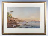 Salomon Corrodi, View of the Bay of Naples
