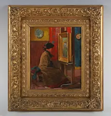 Le chevalet de l’atelier by Alfred Emile Leopold Stevens, oil on panel, sold Mar 2026